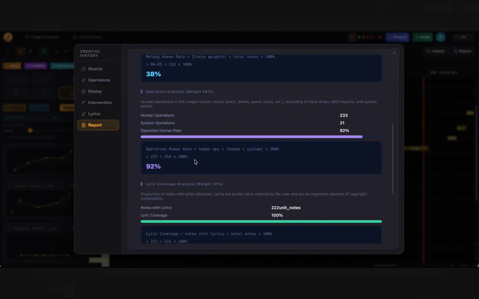 Ledger — The complete record of your creative process